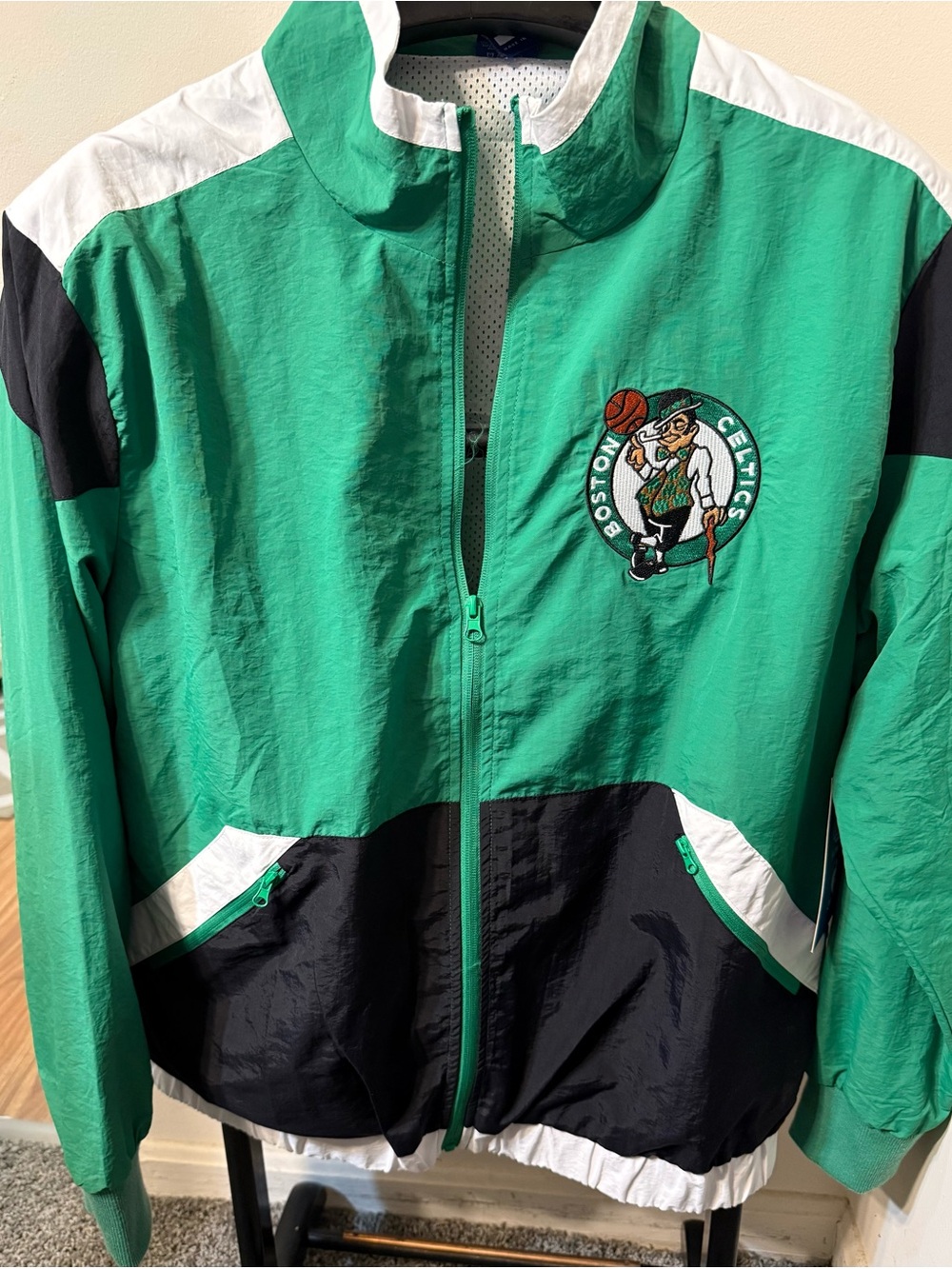 NWT NBA Ultra Game Boston Celtics Green Full Zip Main Stay Jacket Mens Large $80